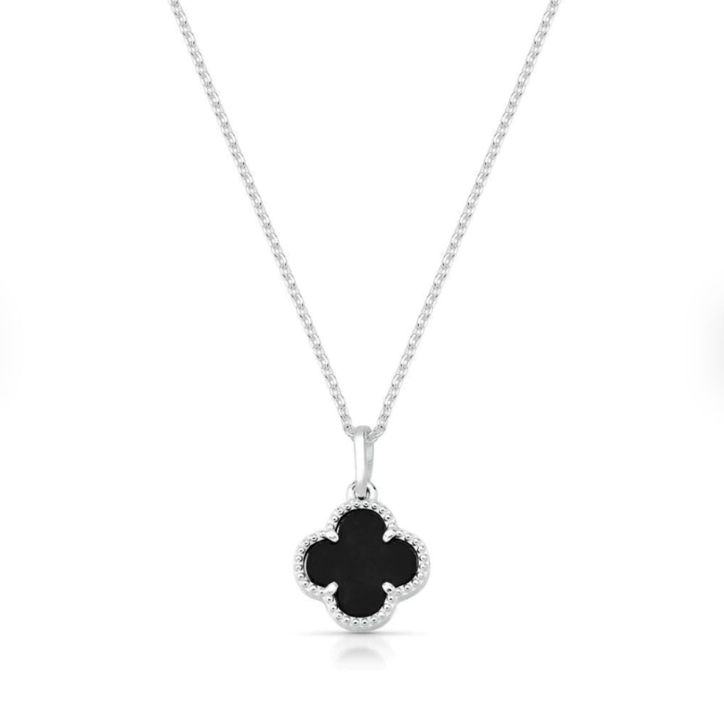 Colar Trevo Preto