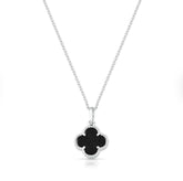 Colar Trevo Preto